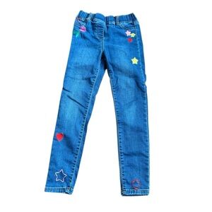 Mini Boden Denim Embroidered Jeans size 9